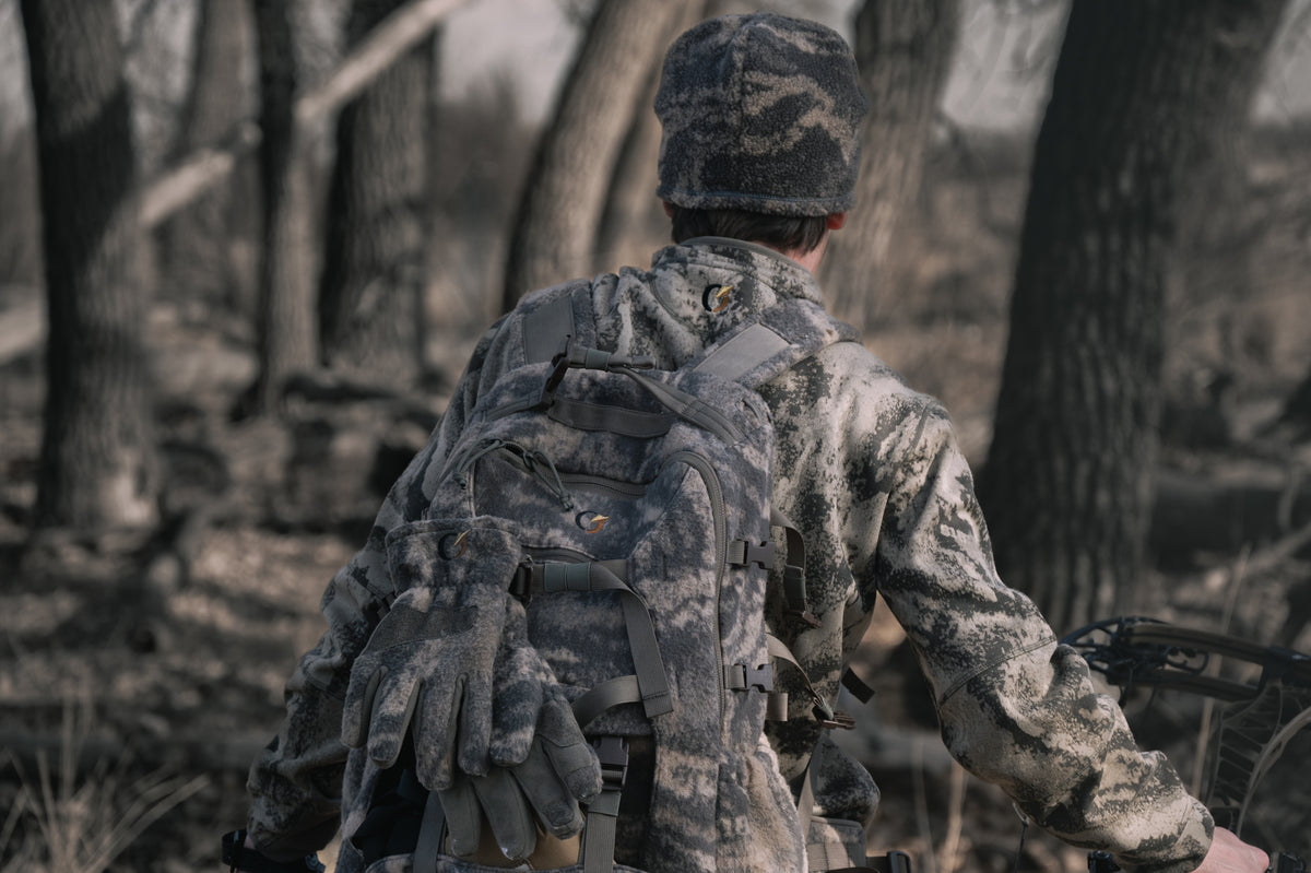 Code of Silence hunting apparel in the field, photographed by JB Media