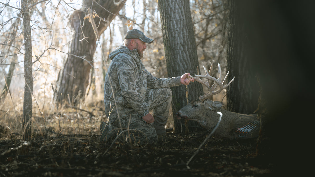 Code of Silence hunting apparel in the field, photographed by JB Media