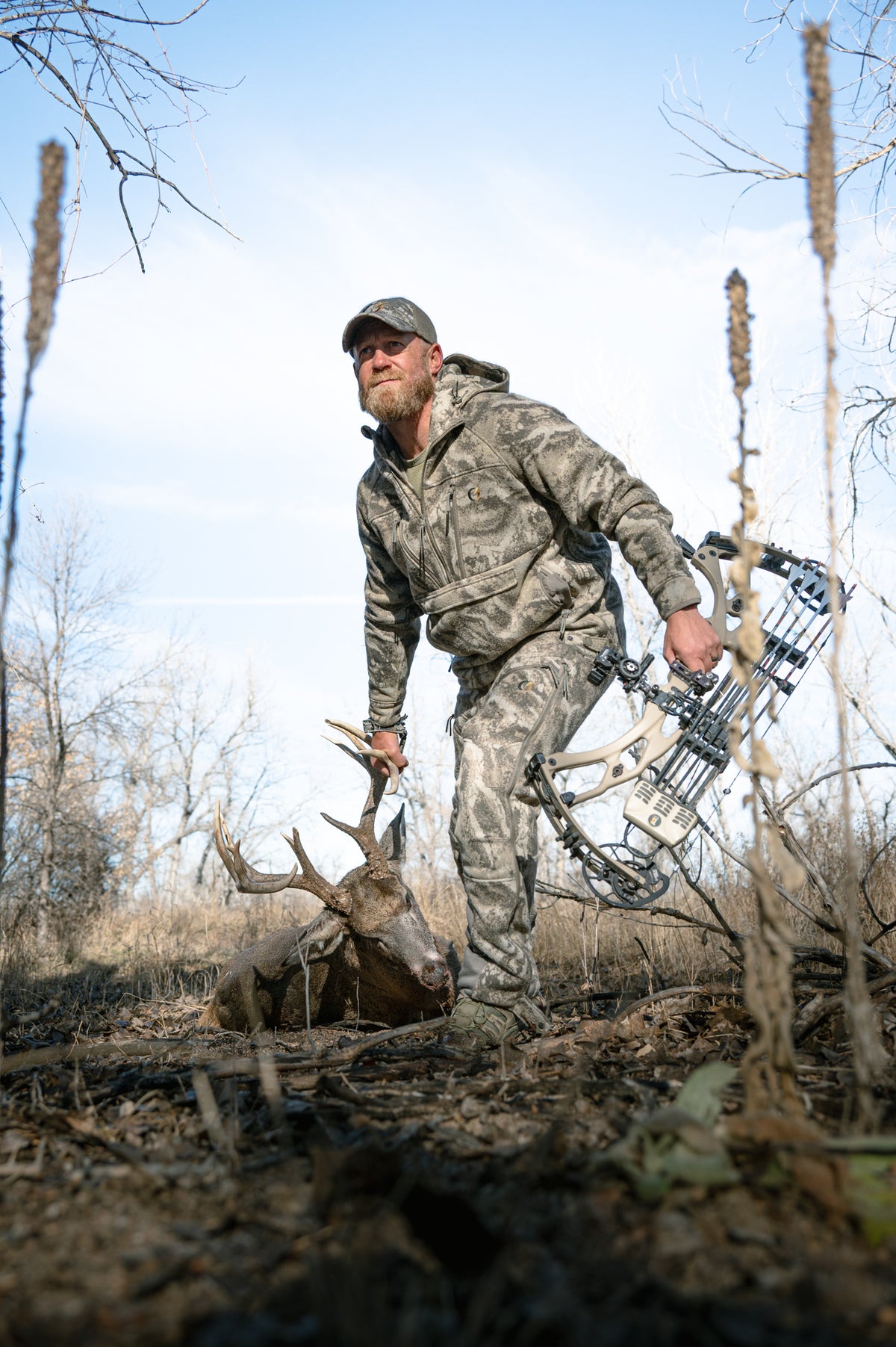 Code of Silence hunting apparel in the field, photographed by JB Media